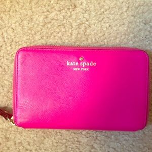 Kate spade hot pink great used condition wallet